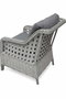 Hanah Home Conjunto de Jardín Rondi Gris Oscuro y Gris Claro